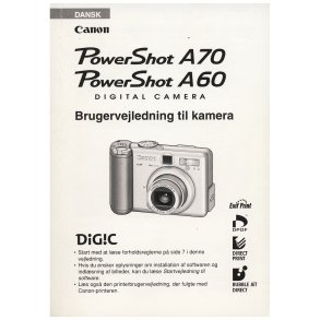 Canon Powershot A70 / A60 Brugsanvisning
