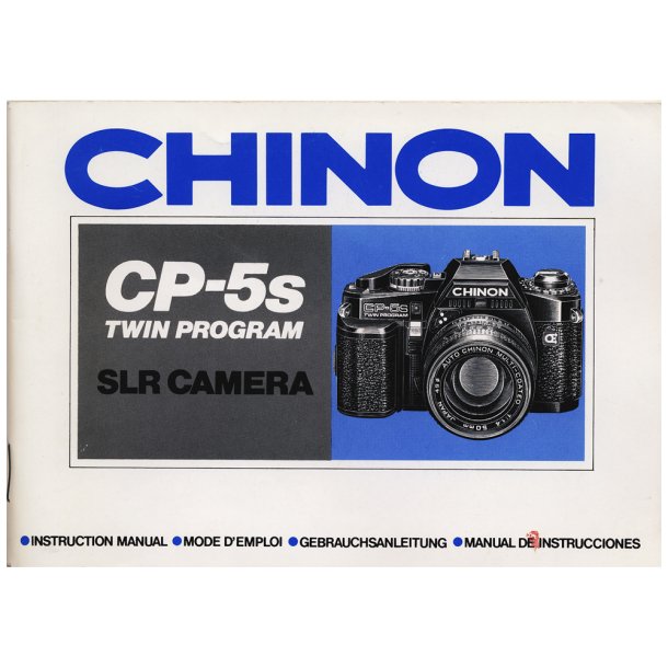 Chinon CP-5S Twin Program Brugsanvisning (Eng, FR, DE)