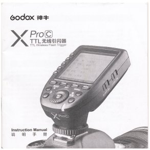 Godox X Pro C Brugsanvisning (Engelsk)