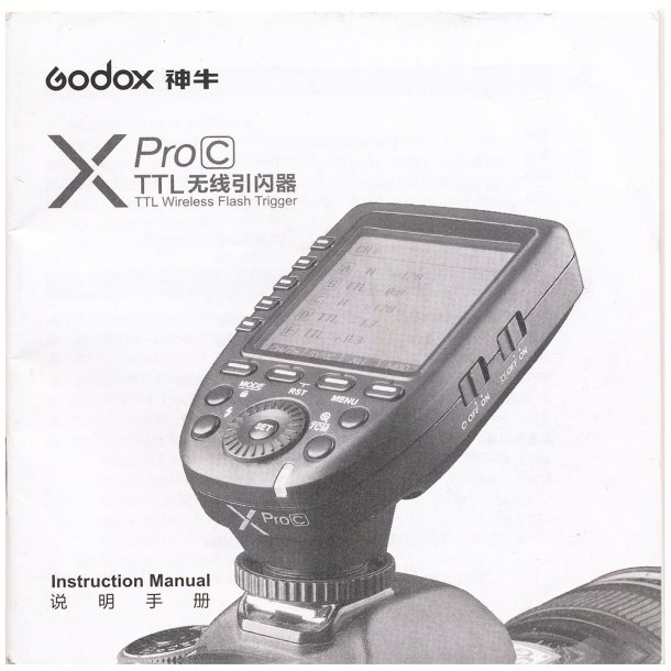 Godox X Pro C Brugsanvisning (Engelsk)