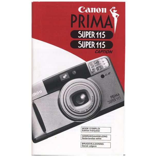 Canon Prima Super 115 Caption Brugsanvisning 