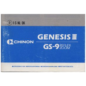 Chinon Genesis III GS-9 Reflex Zoom (Brugsanvisning)