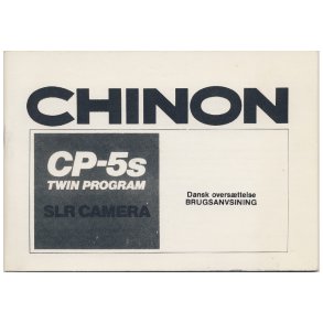 Chinon CP-5S Twin Program Brugsanvisning (Dansk oversttelse)