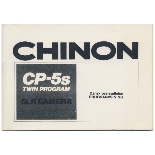 Chinon CP-5S Twin Program Brugsanvisning (Dansk oversttelse)