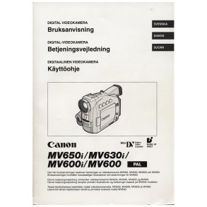 Canon MV 650i / MV630i / MV600i / MV600 Brugsanvisning