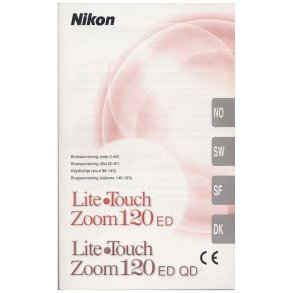 Nikon Litetouch Zoom 120 ED / QD Brugsanvisning
