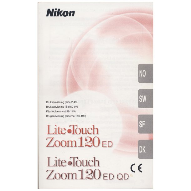 Nikon Litetouch Zoom 120 ED / QD Brugsanvisning