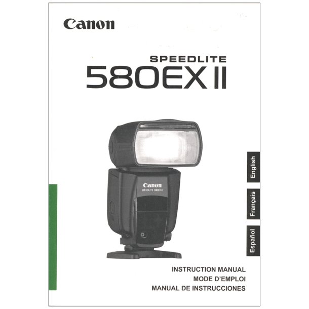 Canon Speedlite 580EX II Brugsanvisning (Eng, FR, ES)