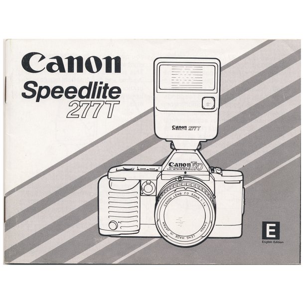 Canon Speedlite 277T Brugsanvisning (Engelsk)