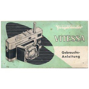 Voigtlnder Vitessa Brugsanvisning (Tysk)