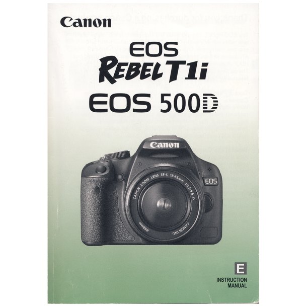 Canon EOS 500D Brugsanvisning (Engelsk)