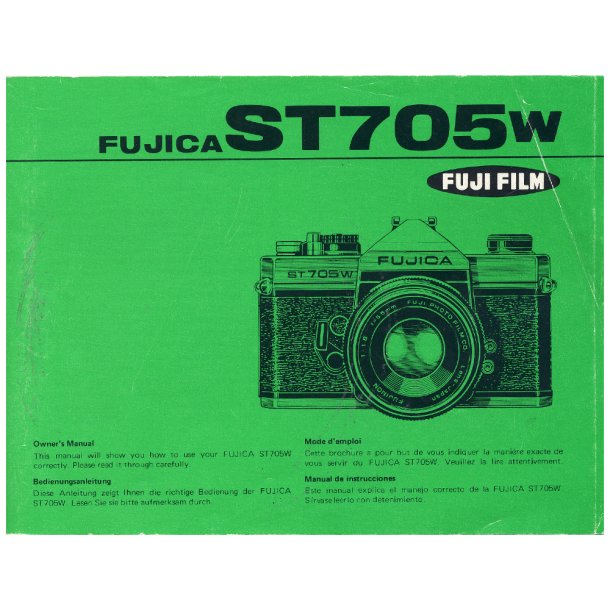 Fujica ST705W Brugsanvisning (Eng, DE, FR)