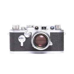 Brugt | Leica lll f m. Summicron 50mm 2,0 Thorium og modlysblnde