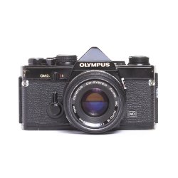 Brugt | Sort Olympus OM-2 m. 50mm 1,8