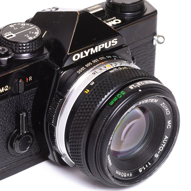 Brugt | Sort Olympus OM-2 m. 50mm 1,8