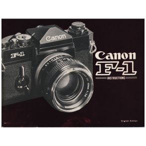 Canon F-1 Brugsanvisning (Engelsk)