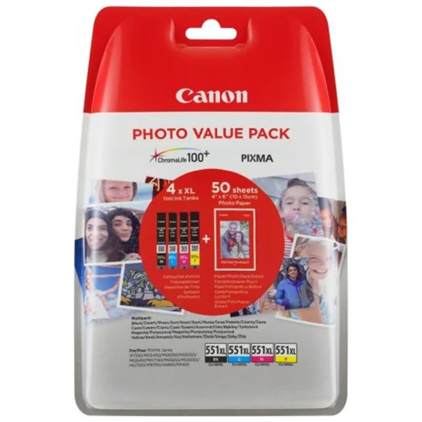 Canon 551xl Multipack