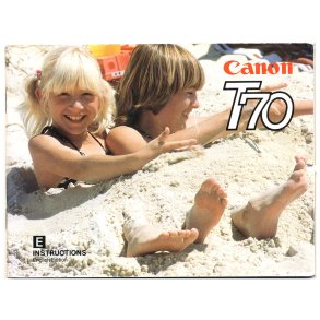 Canon T70 Brugsanvisning (Engelsk)