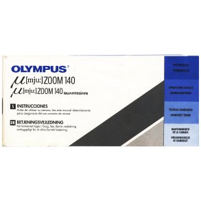 Olympus MJU Zoom 140 Brugsanvisning
