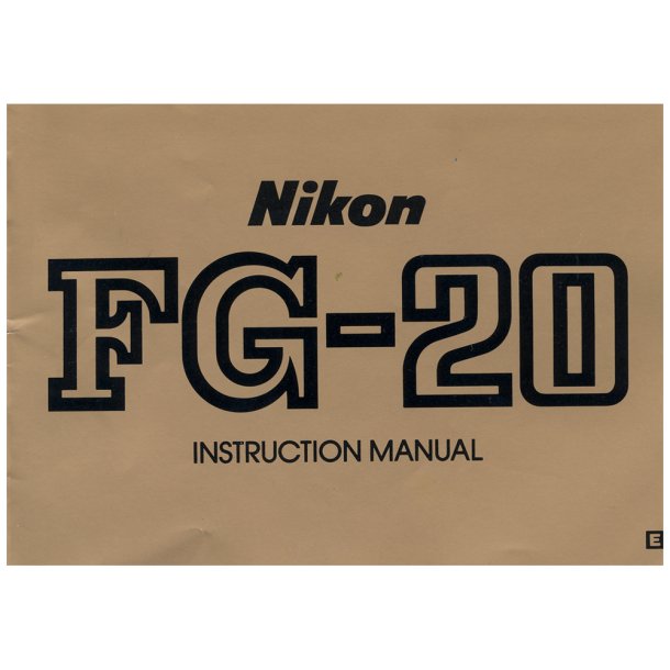 Nikon FG-20 Brugsanvisning (Engelsk)