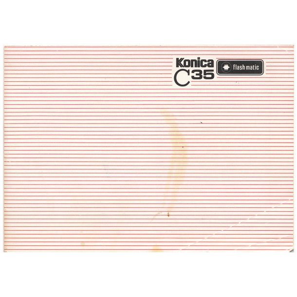Konica C35 Brugsanvisning (Engelsk)
