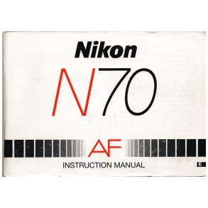 Nikon N70 AF Brugsanvisning (Engelsk)