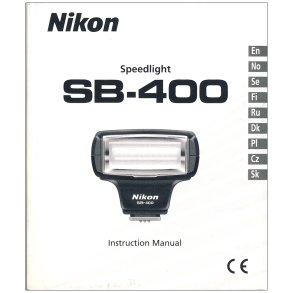 Nikon Speedlight SB-400 Brugsanvisning