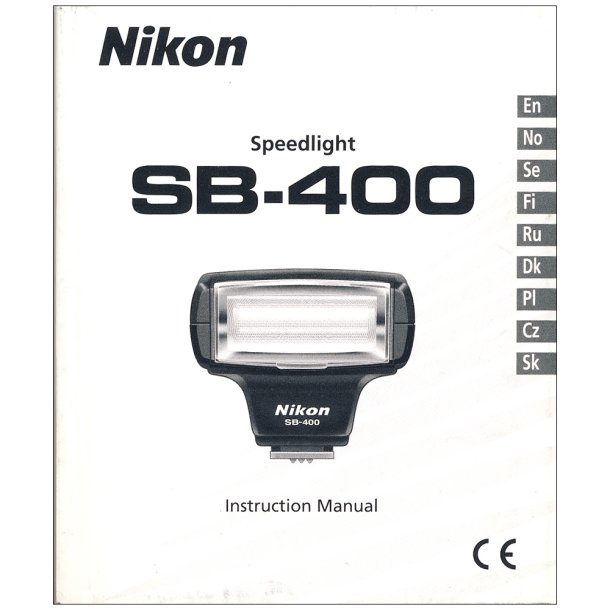Nikon Speedlight SB-400 Brugsanvisning