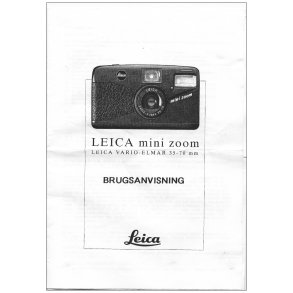 Leica Mini zoom Brugsanvisning