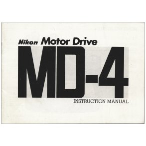 Nikon Motor Drive MD-4 Brugsanvisning (Engelsk)