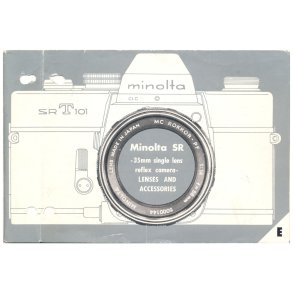 Minolta SR-T 101 Brugsanvisning (Engelsk)