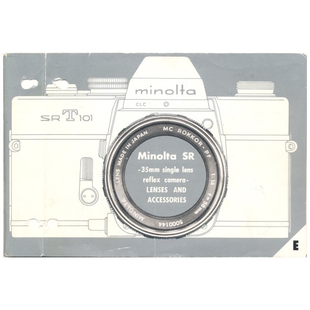 Minolta SR-T 101 Brugsanvisning (Engelsk)