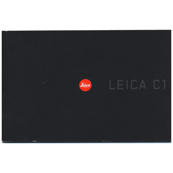 Leica C Brugsanvisning (Engelsk)