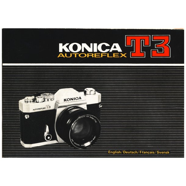 Konica T3 Autoreflex Brugsanvisning (Engelsk)