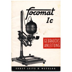 Leitz Focomat Ic forstrrelsesapparat Brugsanvisning (Tysk)