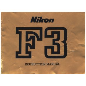Nikon F3 Brugsanvisning (Engelsk)