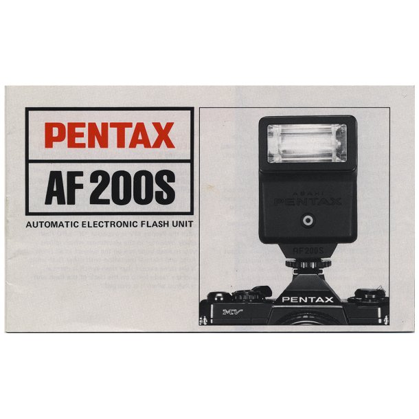 Pentax AF 200S Flash Brugsanvisning (Engelsk)