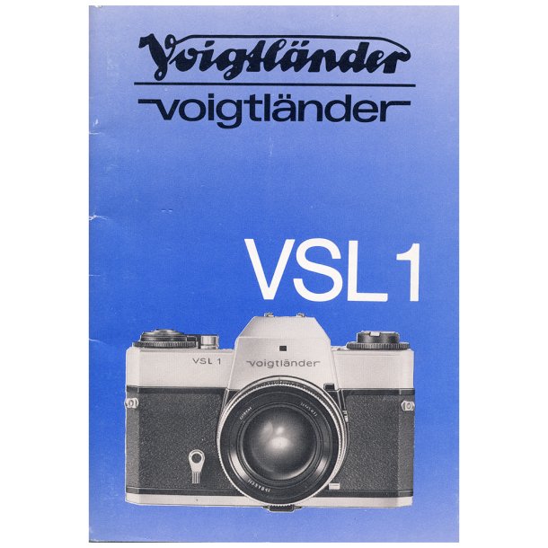 Voigtlnder VSL1 Brugsanvisning (Tysk)