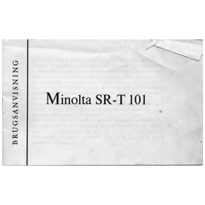 Minolta SR-T 101 Brugsanvisning