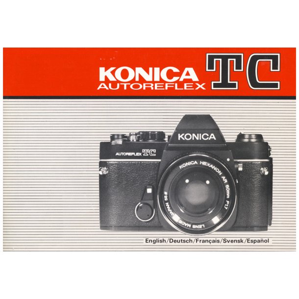 Konica Autoreflex TC Brugsanvisning (Engelsk)