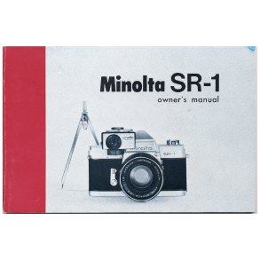 Minolta SR-1 Brugsanvisning (Engelsk)