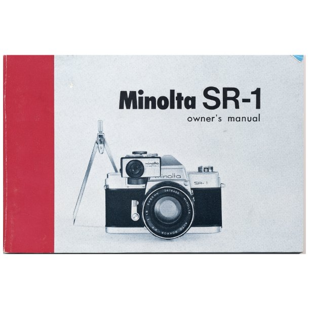 Minolta SR-1 Brugsanvisning (Engelsk)