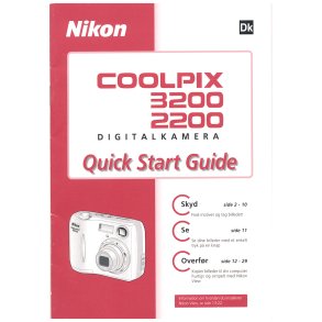 Nikon Coolpix 3200 / 2200 Quck start Brusanvisning