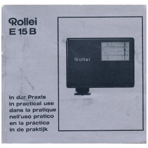 Rollei E 15 B Brugsanvisning (Engelsk)