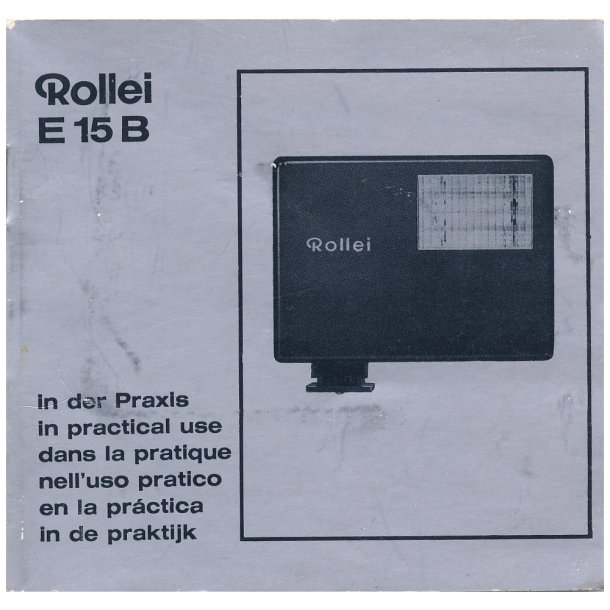 Rollei E 15 B Brugsanvisning (Engelsk)