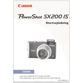 Canon PowerShot SX200 IS Brugsanvisning