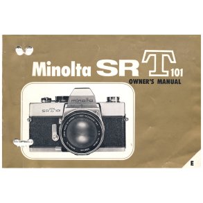 Minolta SR -T101 Brugsanvisning (Engelsk)