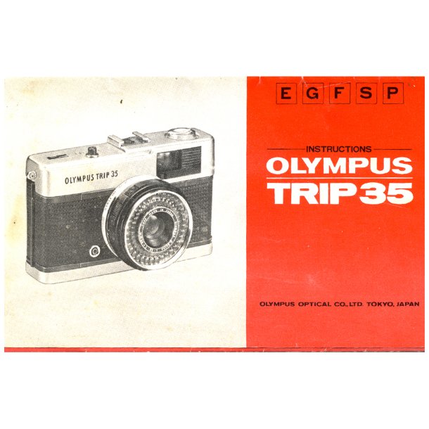 Olympus Trip 35 Brugsanvisning (ENG, FRA, SPA, DE)