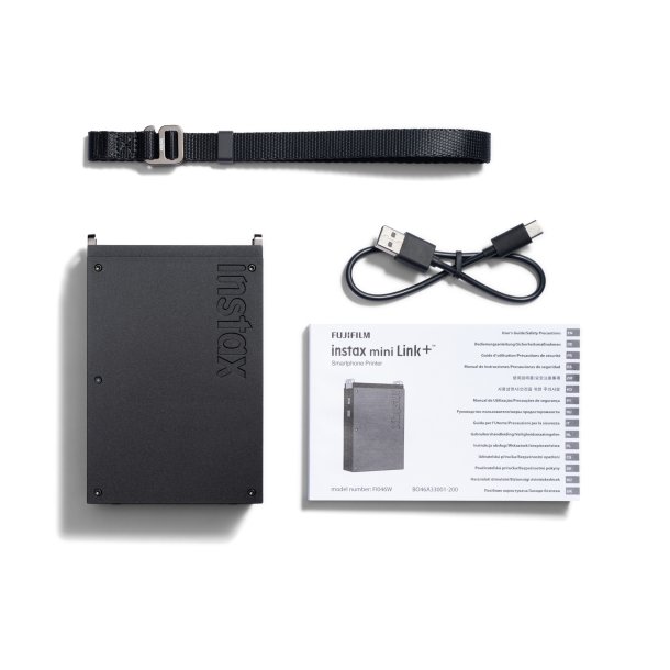 Instax Mini Link+ (sort/orange)