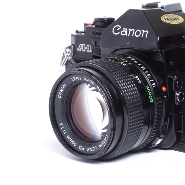 Canon A-1 m. 50mm. 1,4